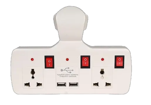 Nakoda Multi-Plug Extension Board with Fast USB Ports - Model DC-EXT-MP - DC Convertor - Wholesale & OEM Direct Karol Bagh