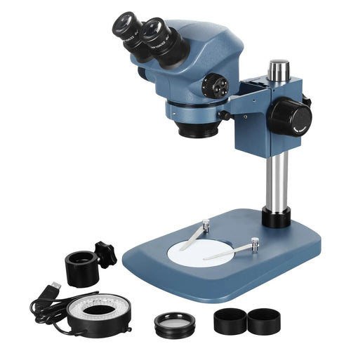 3D Microscope With Camera Option Eyepiece (Optional) WF10X (Φ22mm) Objective 0.7 to 5X Magnification (Optional) 7-50X