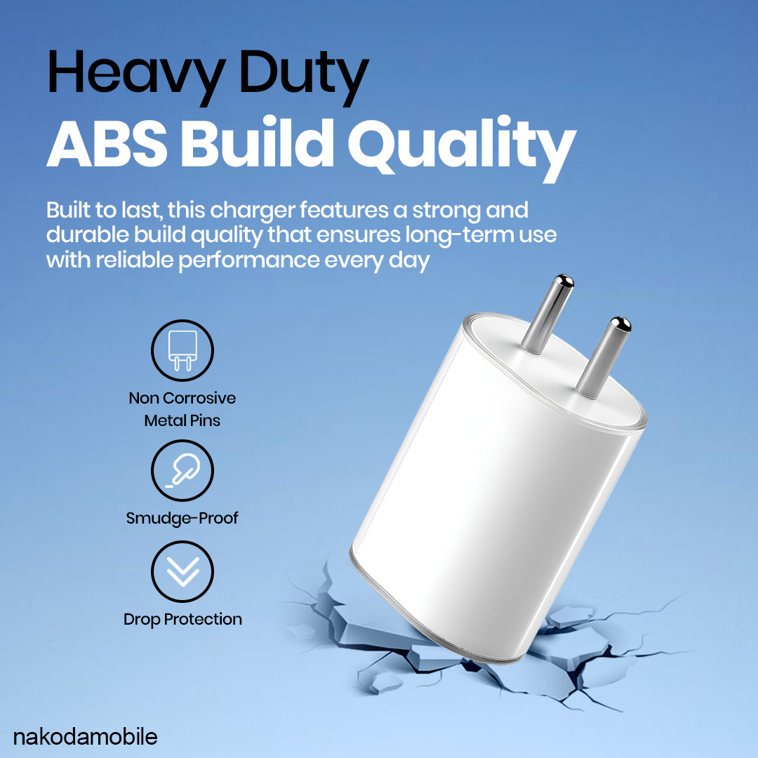 CH-306 | 45W PD Charger Single Port | Premium Glass-Finish Fast Charger Wholesale