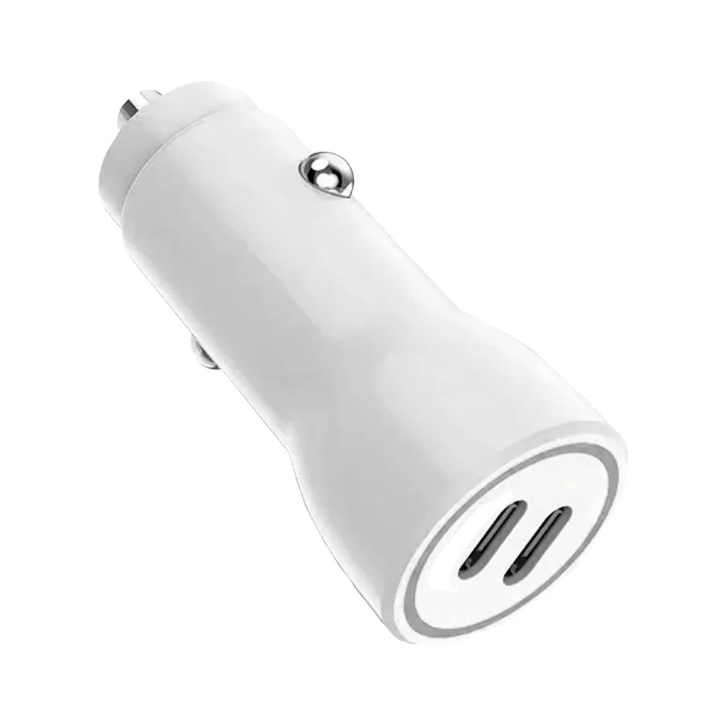 Nakoda CR-015- Dual Type-C 12W- Compact Fast Charging- Car Charger