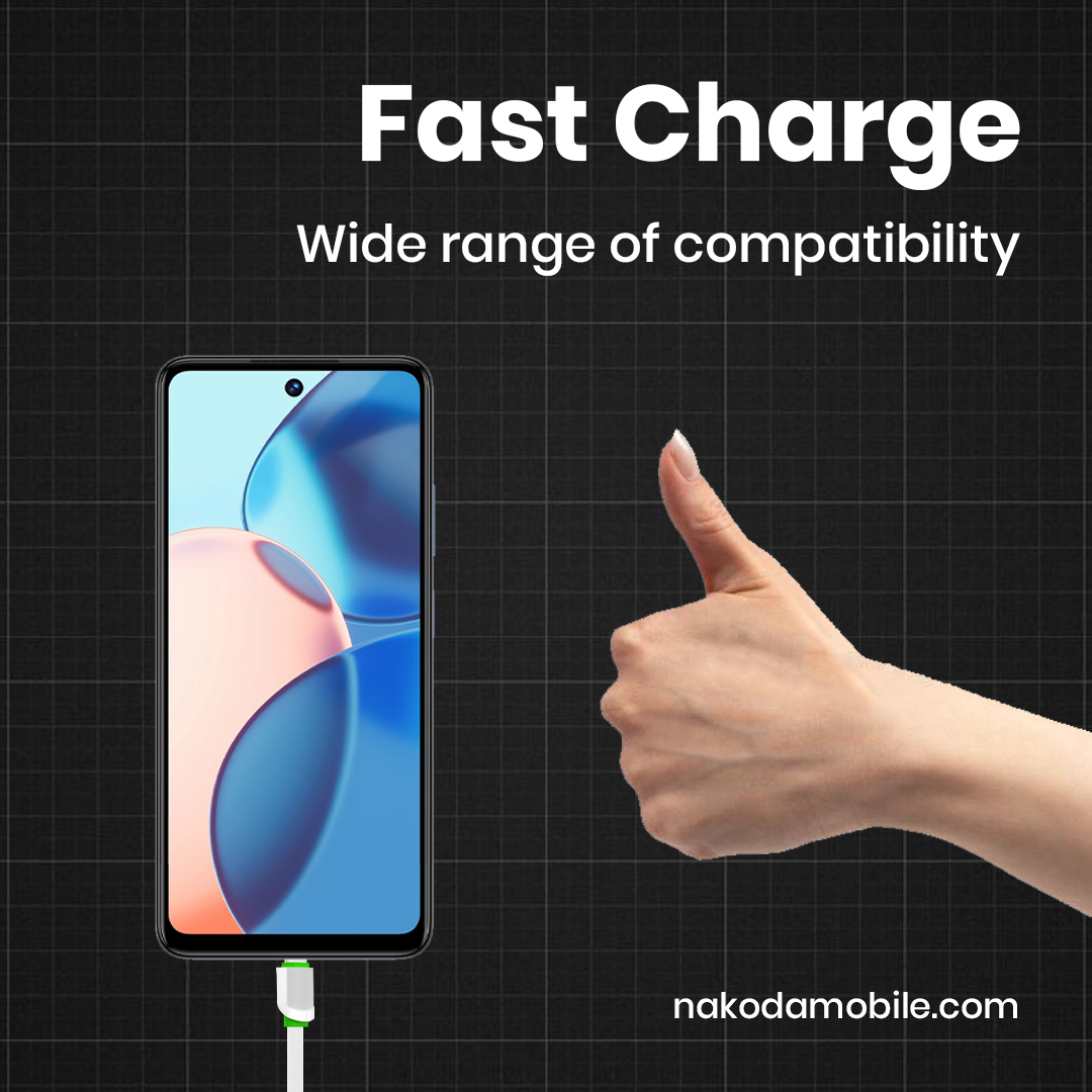 DT-010 Type-C Cable | 1M Tangle Free TPU Fast Charging Cable
