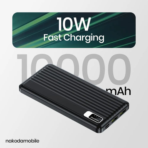 10,000mAh Power Bank with LED Indicator
