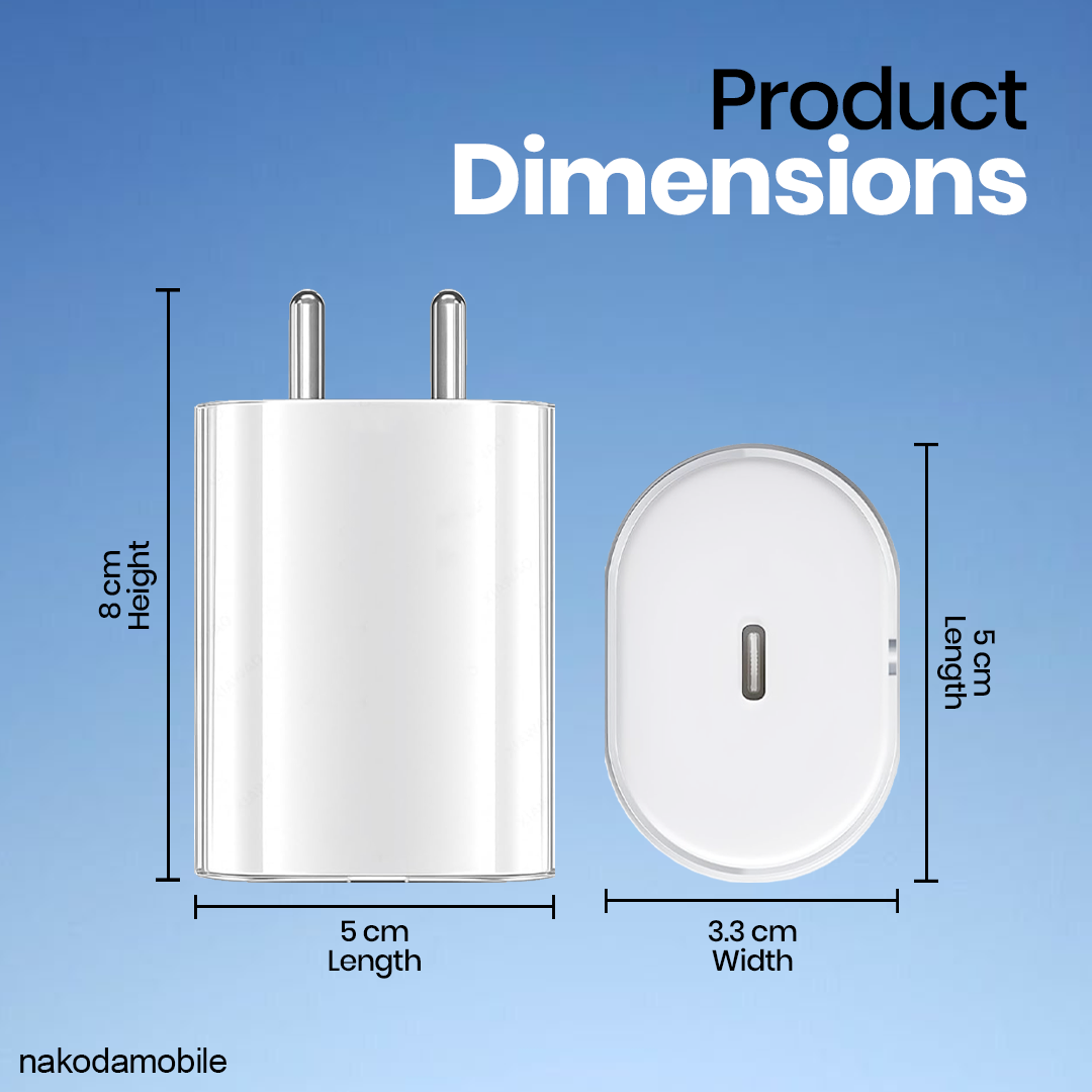 CH-306 | 45W PD Charger Single Port | Premium Glass-Finish Fast Charger Wholesale