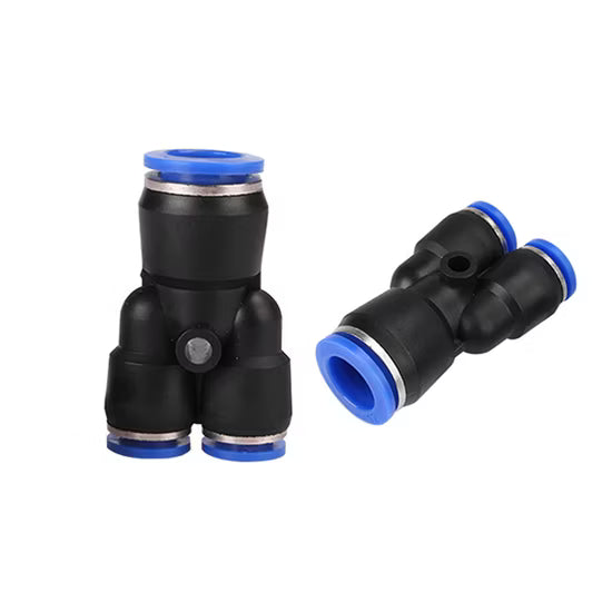 PY PW Pneumatic Quick Coupling Tee Reducing Y-type 8mm ( Pack of 2Pcs )