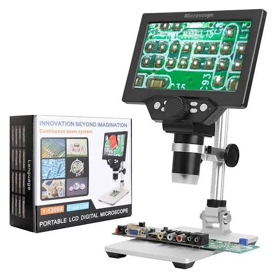 1-1200x 7inch Portable LCD Digital Microscope