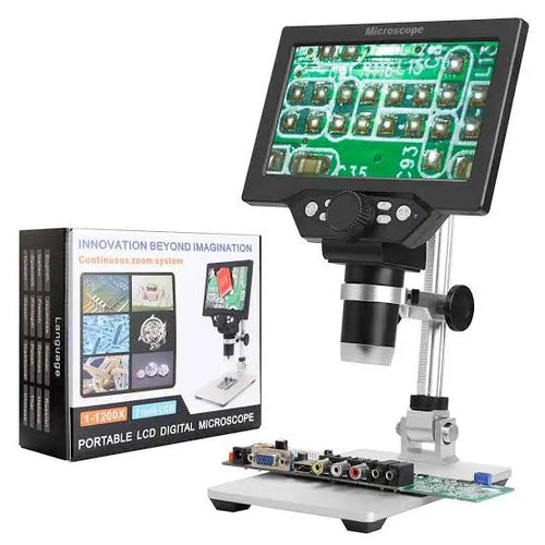 1-1200x 7inch Portable LCD Digital Microscope