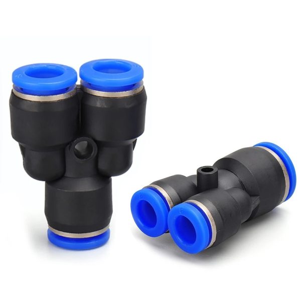 PY PW Pneumatic Quick Coupling Tee Reducing Y-type 8mm ( Pack of 2Pcs )