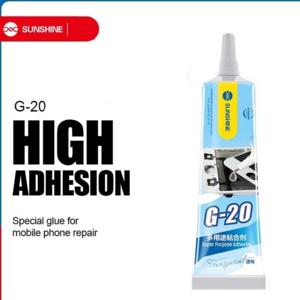 Sunshine G-20 Super Strong Adhesive Glue For Mobile Repair ( Transparent ) - Image 4