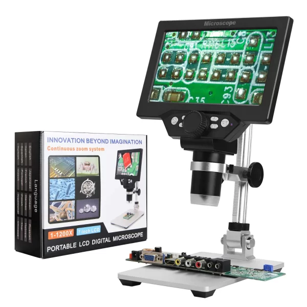 1-1200x 7inch Portable LCD Digital Microscope