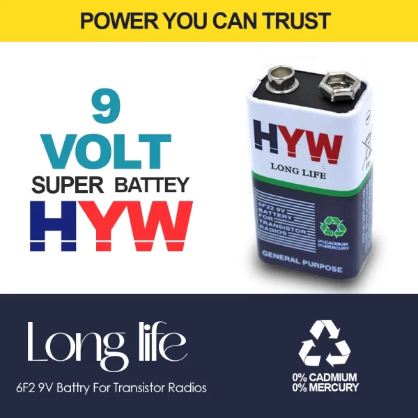 9 VOLT BATTERY HYW