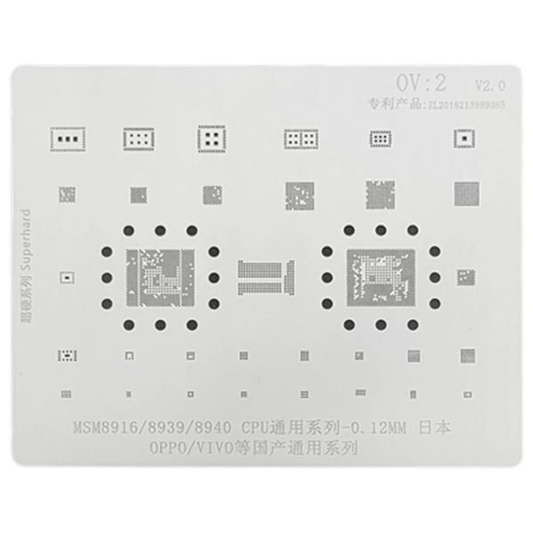 AMAOE Stencil OPPO VIVO OV2 msm8916 8939 8940 CPU OPPO VIVO