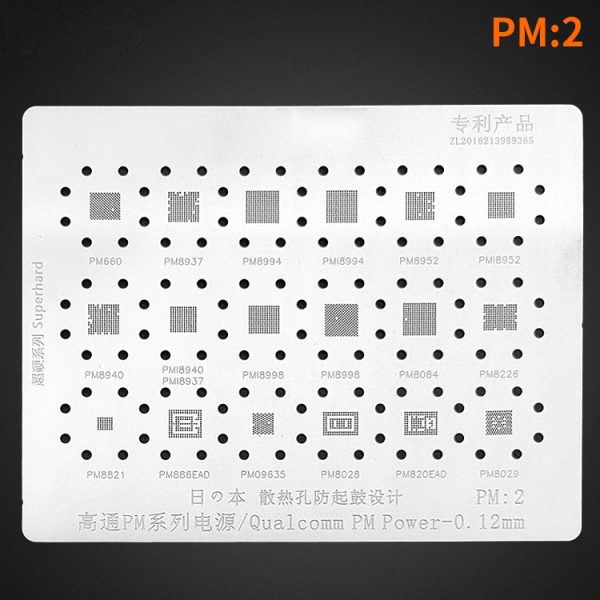 AMAOE Stencil Power IC PM2