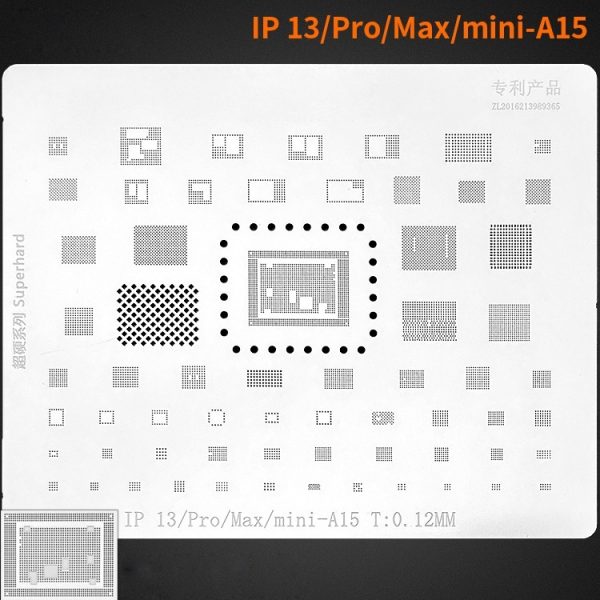 Amaoe Stencil IP 13/PRO/MAX/MINI-A15